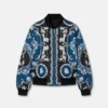 Bomber réversible en nylon imprimé Bomber réversible en nylon imprimé