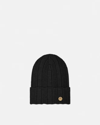 Bonnet en tricot de laine côtelé