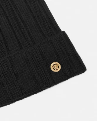 Bonnet en tricot de laine côtelé