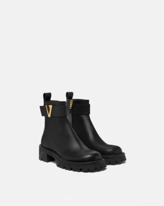 Bottines en cuir V
