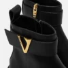 Bottines en cuir V