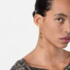 Boucles d&rsquo;oreilles pendantes Medusa Star en cristal