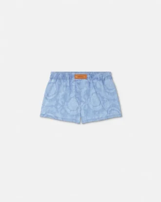 Boxer en chambray jacquard Barocco