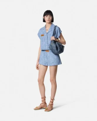 Boxer en chambray jacquard Barocco