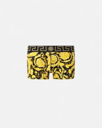 Boxer en jersey de coton jacquard imprimé