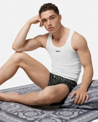 Boxer en jersey de coton jacquard imprimé