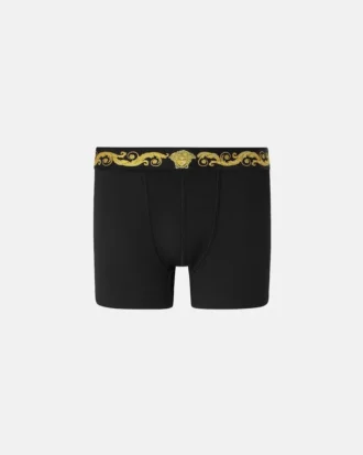 Boxer long en jersey de coton imprimé