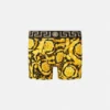 Boxer long en jersey de coton jacquard imprimé Boxer long en jersey de coton jacquard imprimé