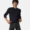 Boxer long en jersey de coton jacquard imprimé Boxer long en jersey de coton jacquard imprimé