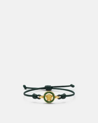 Bracelet en cuir et cristal Medusa 95 Bracelet en cuir et cristal Medusa 95
