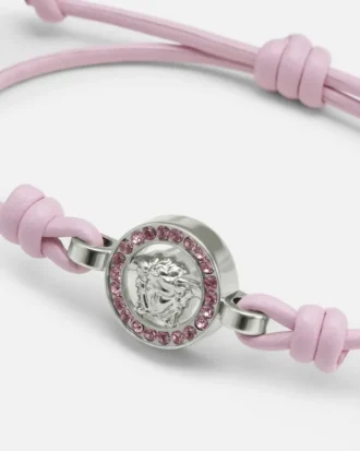 Bracelet en cuir et cristal Medusa 95 Bracelet en cuir et cristal Medusa 95