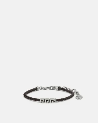Bracelet en cuir Greca