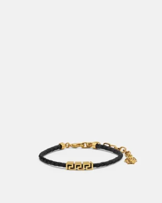 Bracelet en cuir Greca