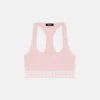 Brassière en jersey de coton à encolure dégagée Brassière en jersey de coton à encolure dégagée
