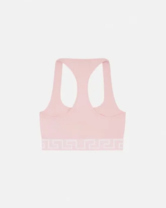 Brassière en jersey de coton à encolure dégagée