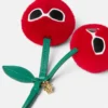 Breloque cerises duveteuses