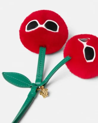 Breloque cerises duveteuses