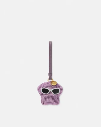 Breloque Medusa en crochet duveteux