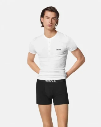 Caleçon long en jersey de coton