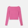 Cardigan ajusté en maille côtelée avec épingle de sûreté Cardigan ajusté en maille côtelée avec épingle de sûreté