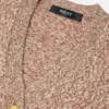 Cardigan carré en maille cachemire mélangé Mouliné Cardigan carré en maille cachemire mélangé Mouliné