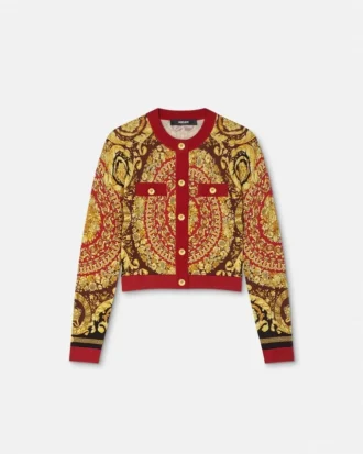 Cardigan en maille de soie Barocco Silk