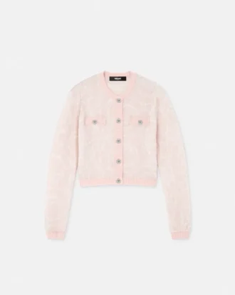 Cardigan en mohair jacquard