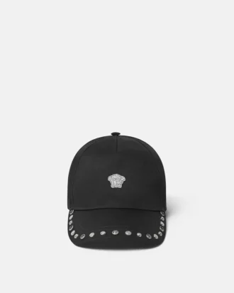 Casquette de baseball en coton embellie