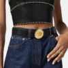 Ceinture embellie La Medusa 4 cm Ceinture embellie La Medusa 4 cm