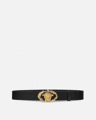 Ceinture en cuir à boucle Crest  4 cm