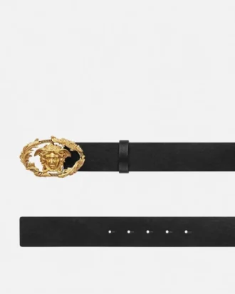Ceinture en cuir à boucle Crest  4 cm