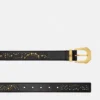 Ceinture en cuir cloutée Medusa Heritage 3 cm Ceinture en cuir cloutée Medusa Heritage 3 cm