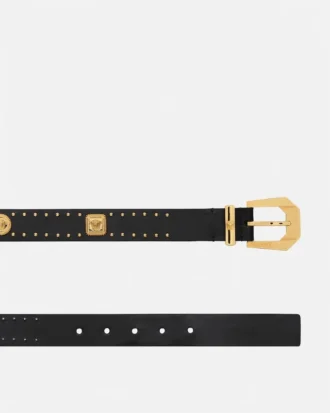 Ceinture en cuir embellie Medusa Heritage 3 cm
