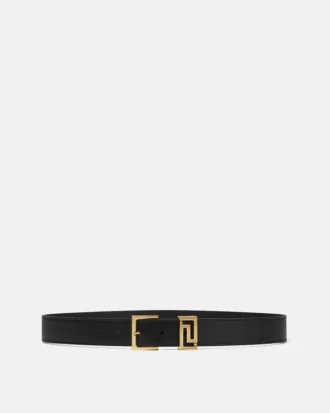 Ceinture en cuir Greca 3 cm