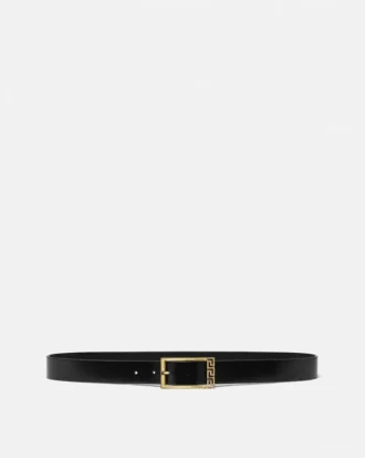 Ceinture en cuir Greca 3 cm
