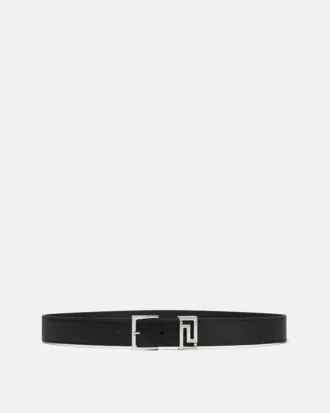 Ceinture en cuir Greca 3 cm