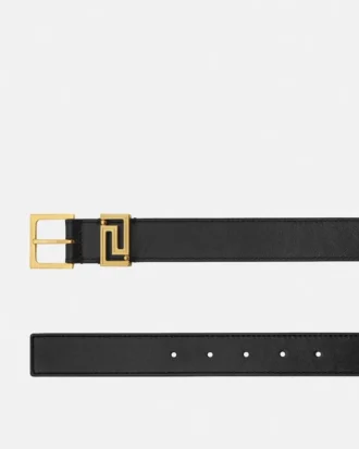 Ceinture en cuir Greca 3 cm