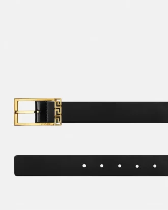 Ceinture en cuir Greca 3 cm