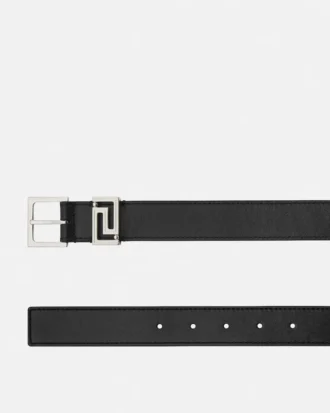 Ceinture en cuir Greca 3 cm