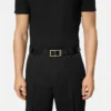 Ceinture en cuir Greca 3 cm