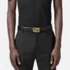Ceinture en cuir Greca 3 cm