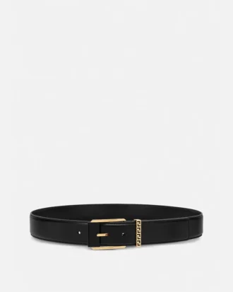 Ceinture en cuir Greca  4 cm