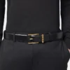 Ceinture en cuir Greca  4 cm