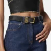 Ceinture en cuir Greca Goddess 3 cm