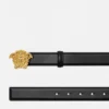 Ceinture en cuir La Medusa 3 cm Ceinture en cuir La Medusa 3 cm