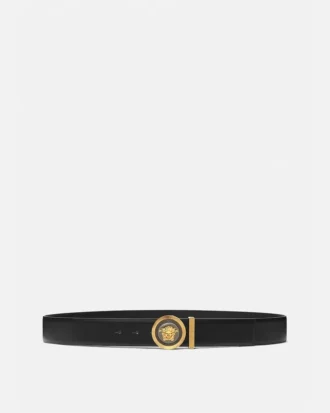Ceinture en cuir Medusa Biggie 4 cm