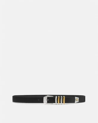 Ceinture en cuir Medusa Heritage 3 cm