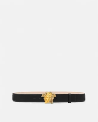 Ceinture en cuir ornée La Medusa 4 cm