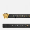 Ceinture en cuir ornée La Medusa 4 cm Ceinture en cuir ornée La Medusa 4 cm