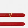 Ceinture en cuir V 3 cm